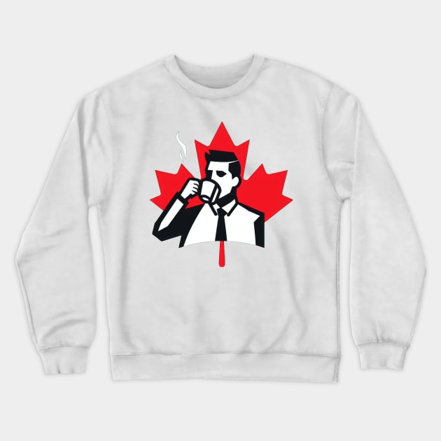 Maple Leaf Coffee Logo Crewneck Sweatshirt by Coffee Lover Finds